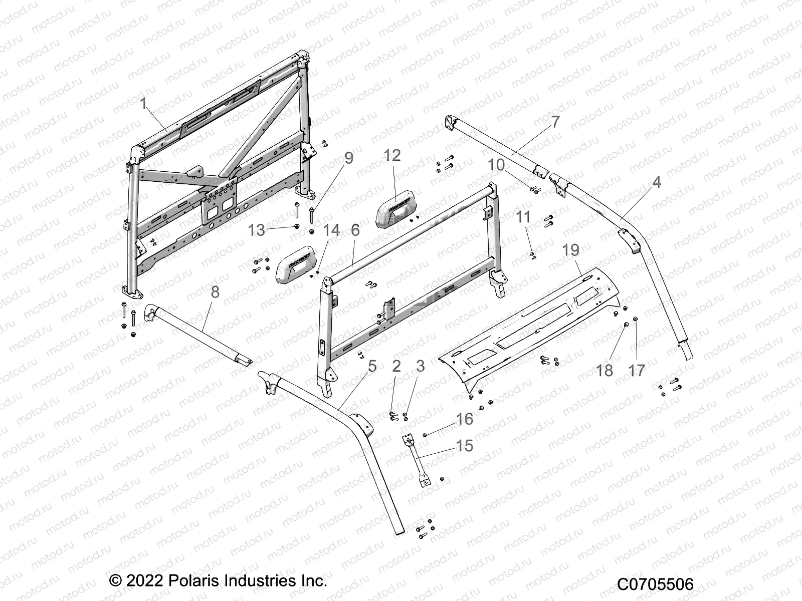 CHASSIS | CHASSIS, CAB FRAME - R23RSU99A9/AJ/AK/AX/B9/BJ/BK/BX (C0705506)
