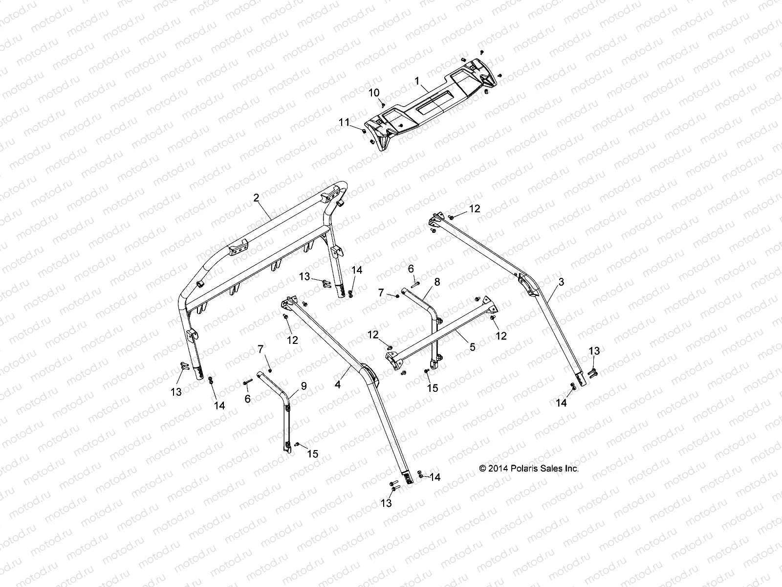 CHASSIS | CHASSIS, CAB FRAME - Z15VBA87AJ/LJ/E87AK/AM/AT/LT/AL/AV (49RGRCAB15RZR900)