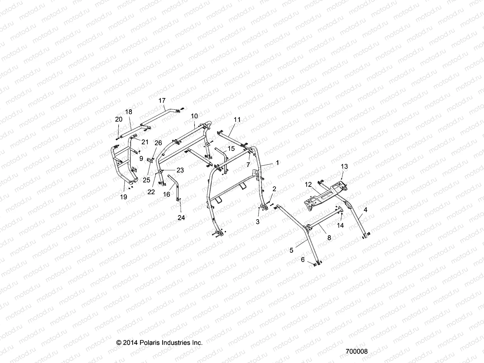 CHASSIS | CHASSIS, CAB FRAME - Z15VCE87AT/AV (700008)