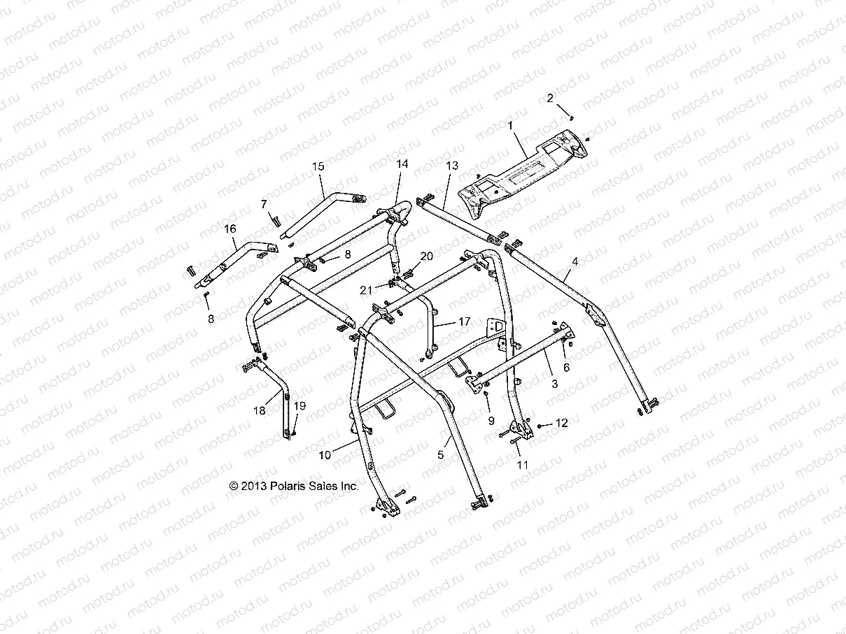 CHASSIS | CHASSIS, CAB FRAME - Z15VFE99AT/AV/AP (49RGRCAB1410004)