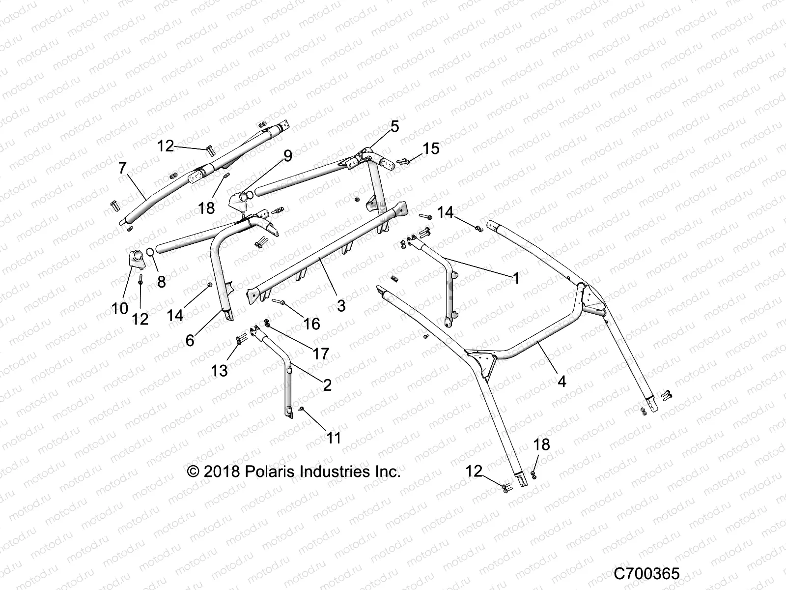 CHASSIS | CHASSIS, CAB FRAME - Z18VEL92BK/BR/LK (C700365)