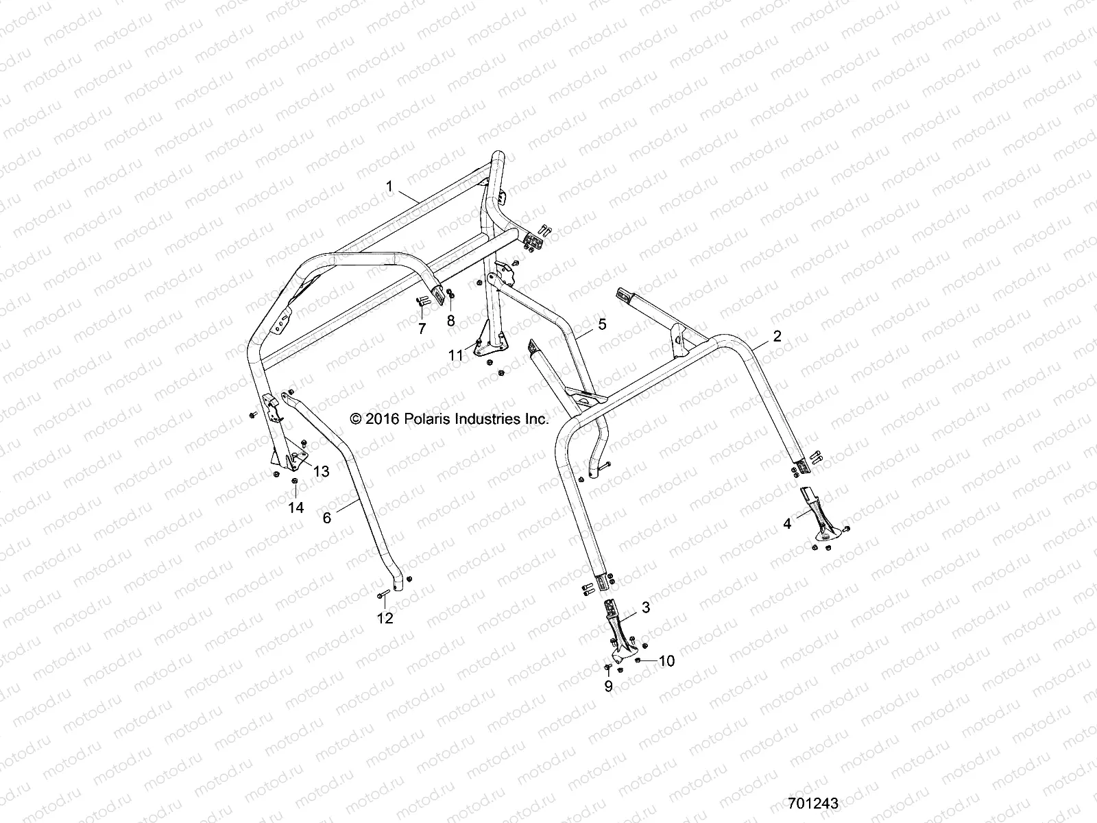 CHASSIS | CHASSIS, CAB FRAME - Z18VHA57B2 (701243)
