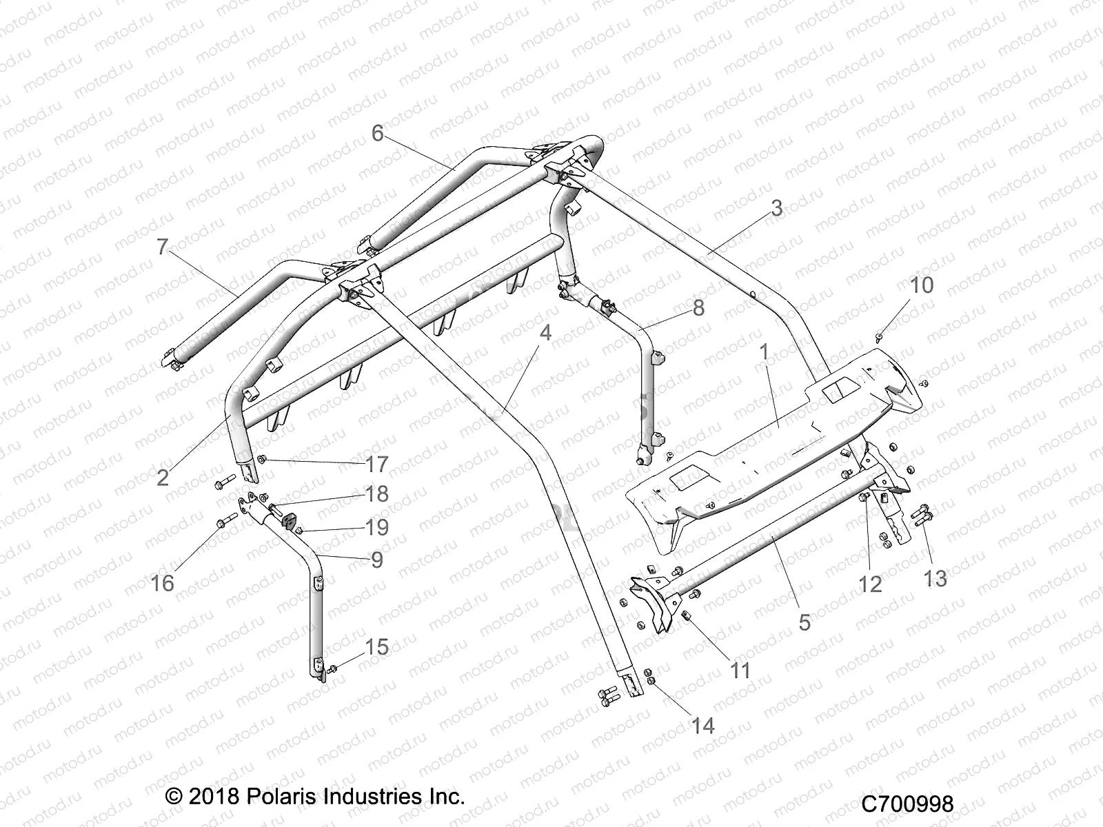 CHASSIS | CHASSIS, CAB FRAME - Z20NAE92KL (C700998)