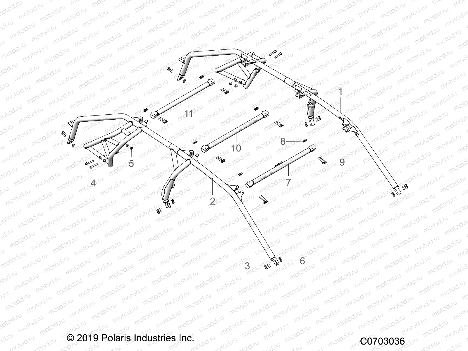 CHASSIS | CHASSIS, CAB FRAME - Z20R4_92AC/BC/AE/BE/AK/BK/AR/BR/AH/BH/AT/BT/LE/LT/LC (C0703036)