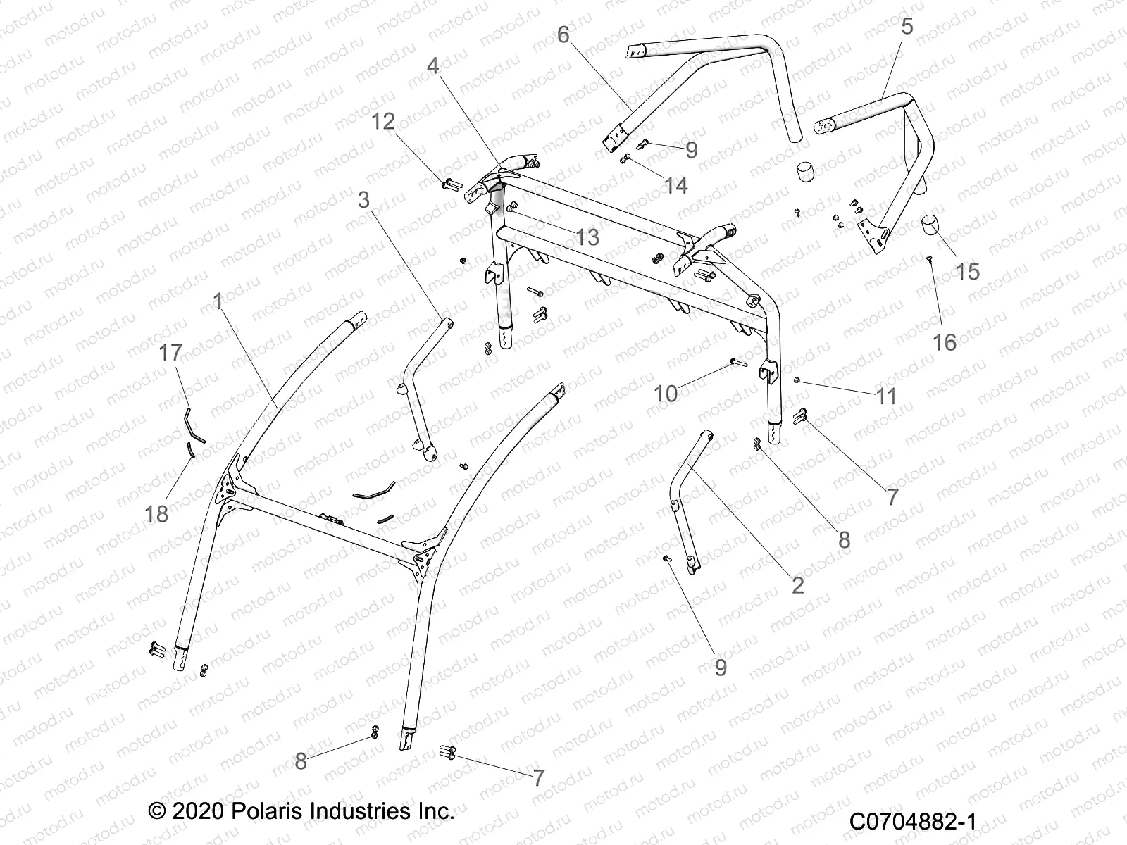 CHASSIS | CHASSIS, CAB FRAME - Z21ASE99F5/S99C5 (C0704882-1)