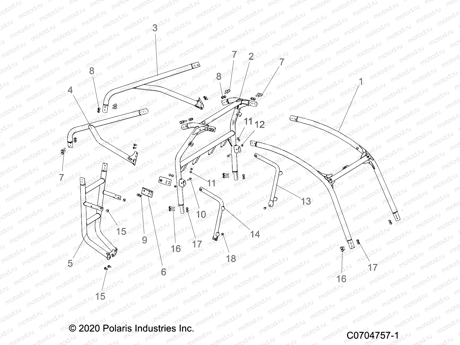 CHASSIS | CHASSIS, CAB FRAME - Z22A5A87A2 (C0704757-1)