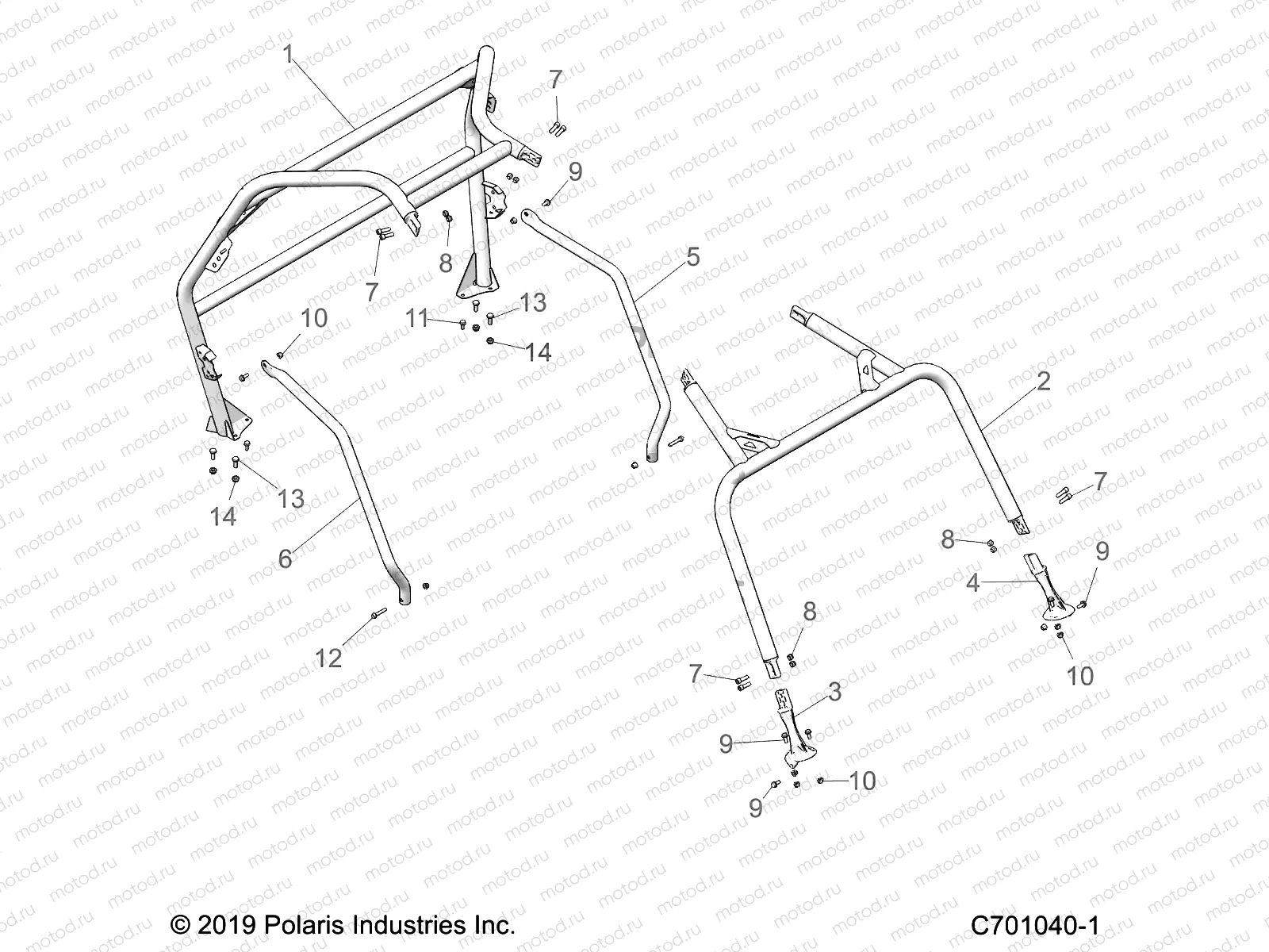 CHASSIS | CHASSIS, CAB FRAME - Z22CHA57A2/K2 (C701040-1)