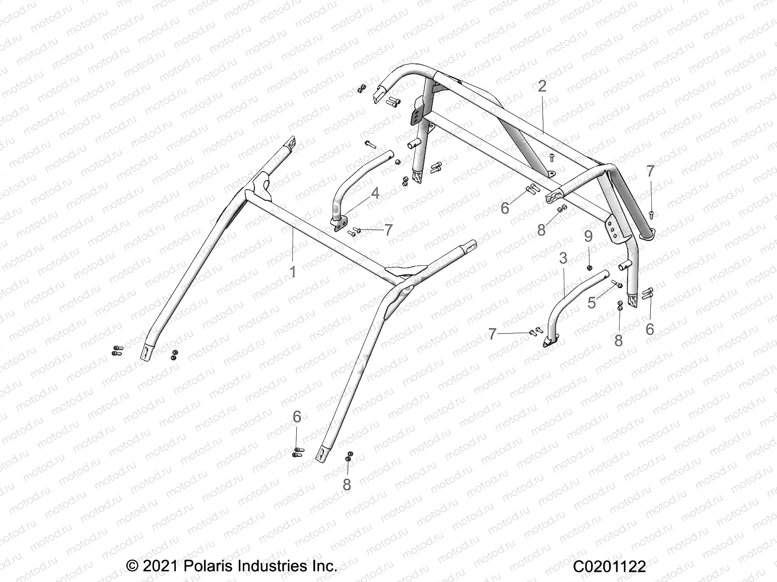 CHASSIS | CHASSIS, CAB FRAME - Z22HCB18D2 (C0201122)