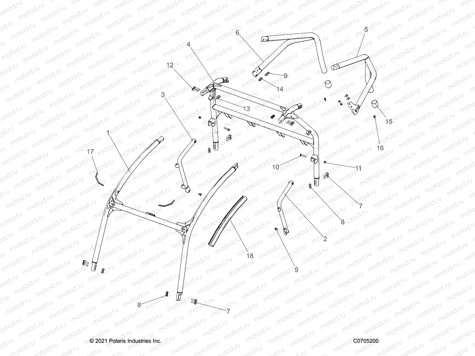 CHASSIS | CHASSIS, CAB FRAME - Z23ASE99F4/S99C4/F4 (C0705200)