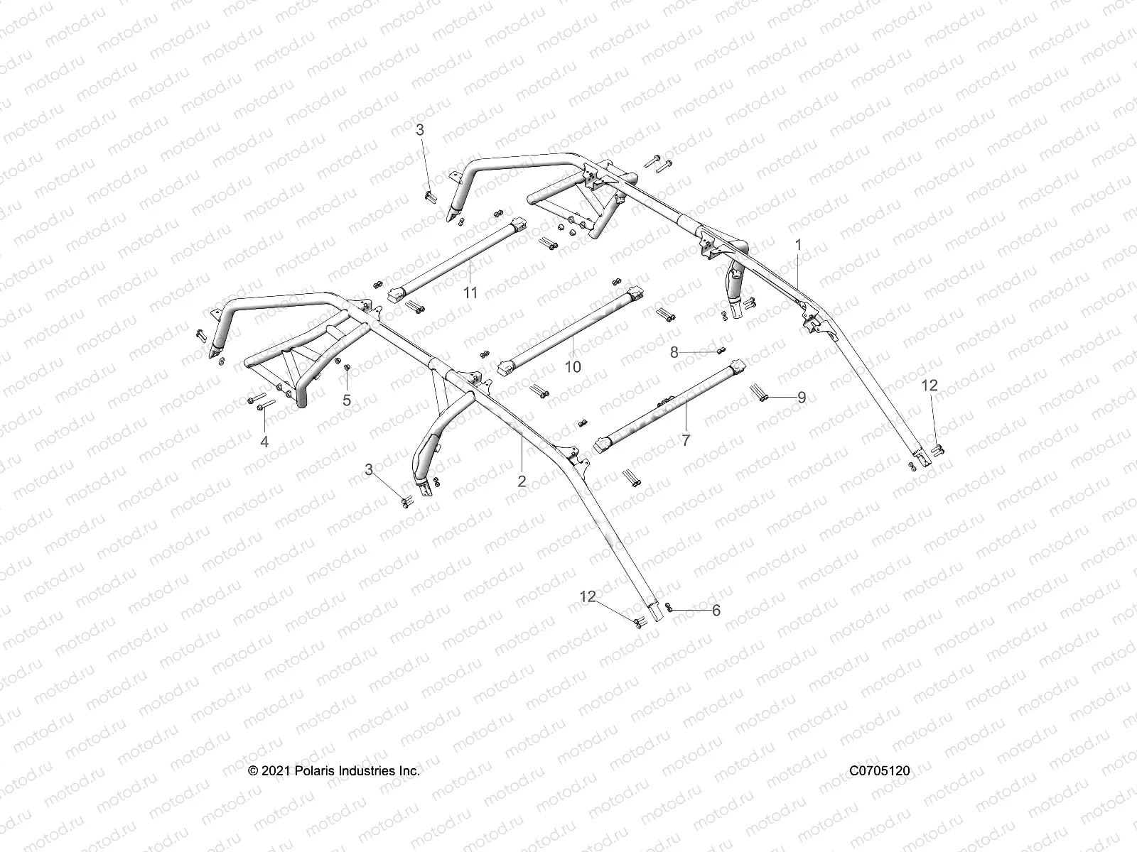 CHASSIS | CHASSIS, CAB FRAME - Z23G4C92AL/BL (C0705120)