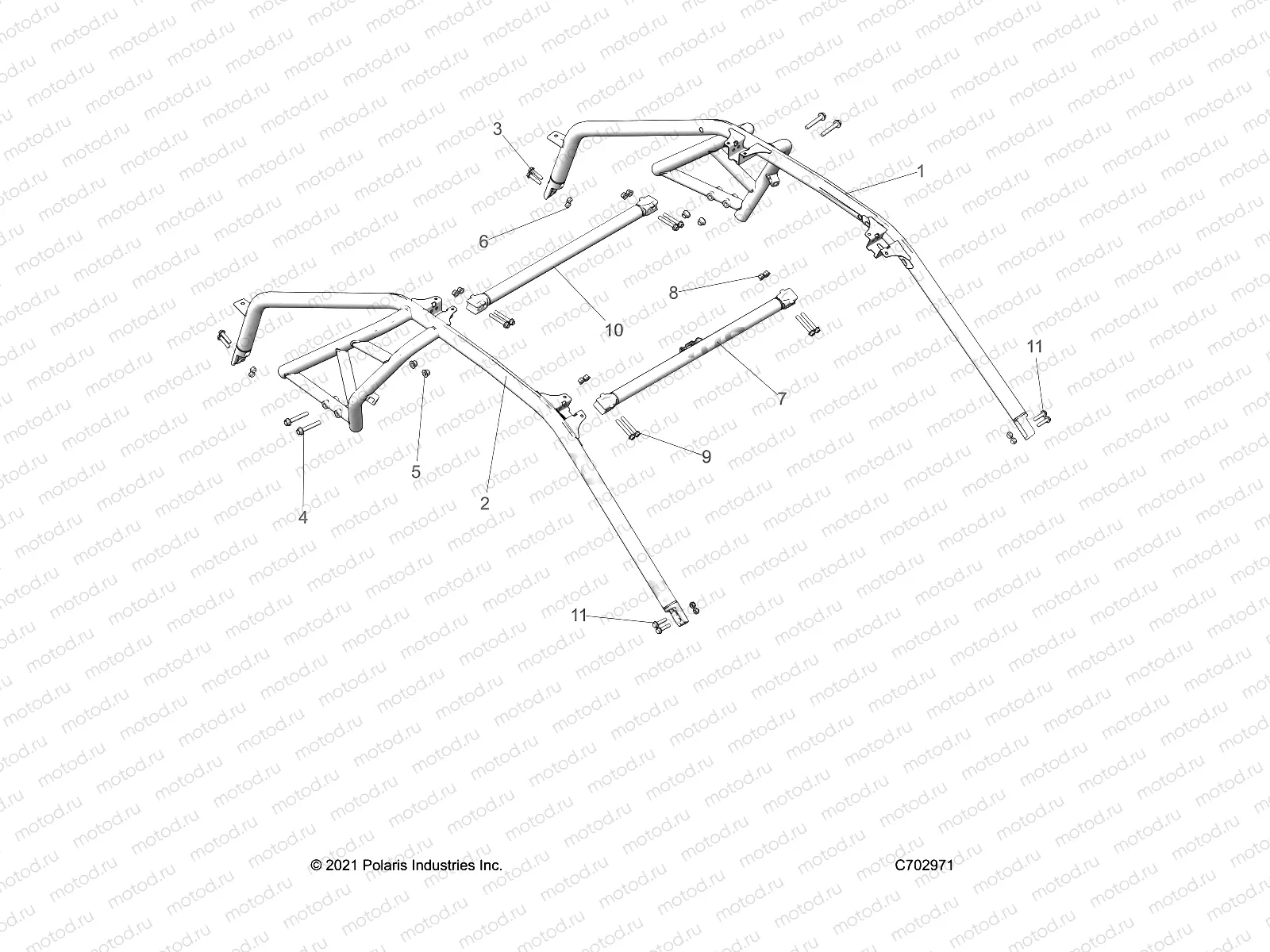 CHASSIS | CHASSIS, CAB FRAME - Z23GAC92A/92B (C702971)