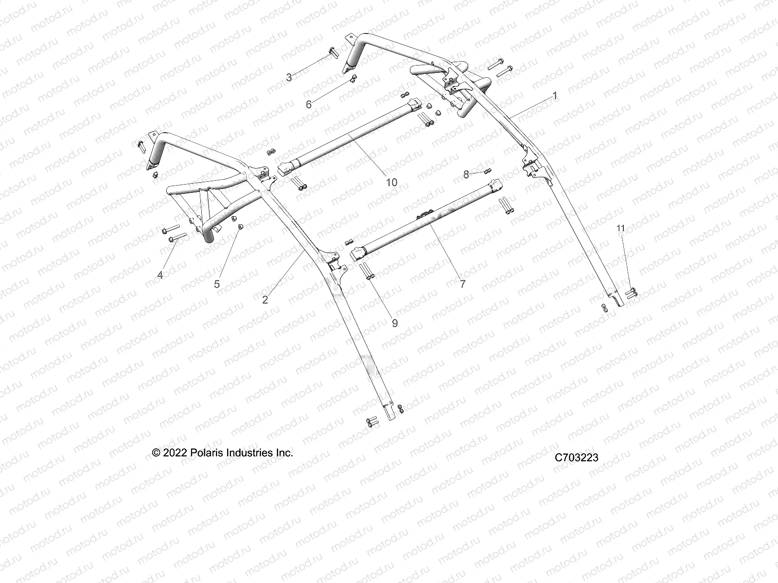 CHASSIS | CHASSIS, CAB FRAME - Z23GAE92A/92B (C702971)