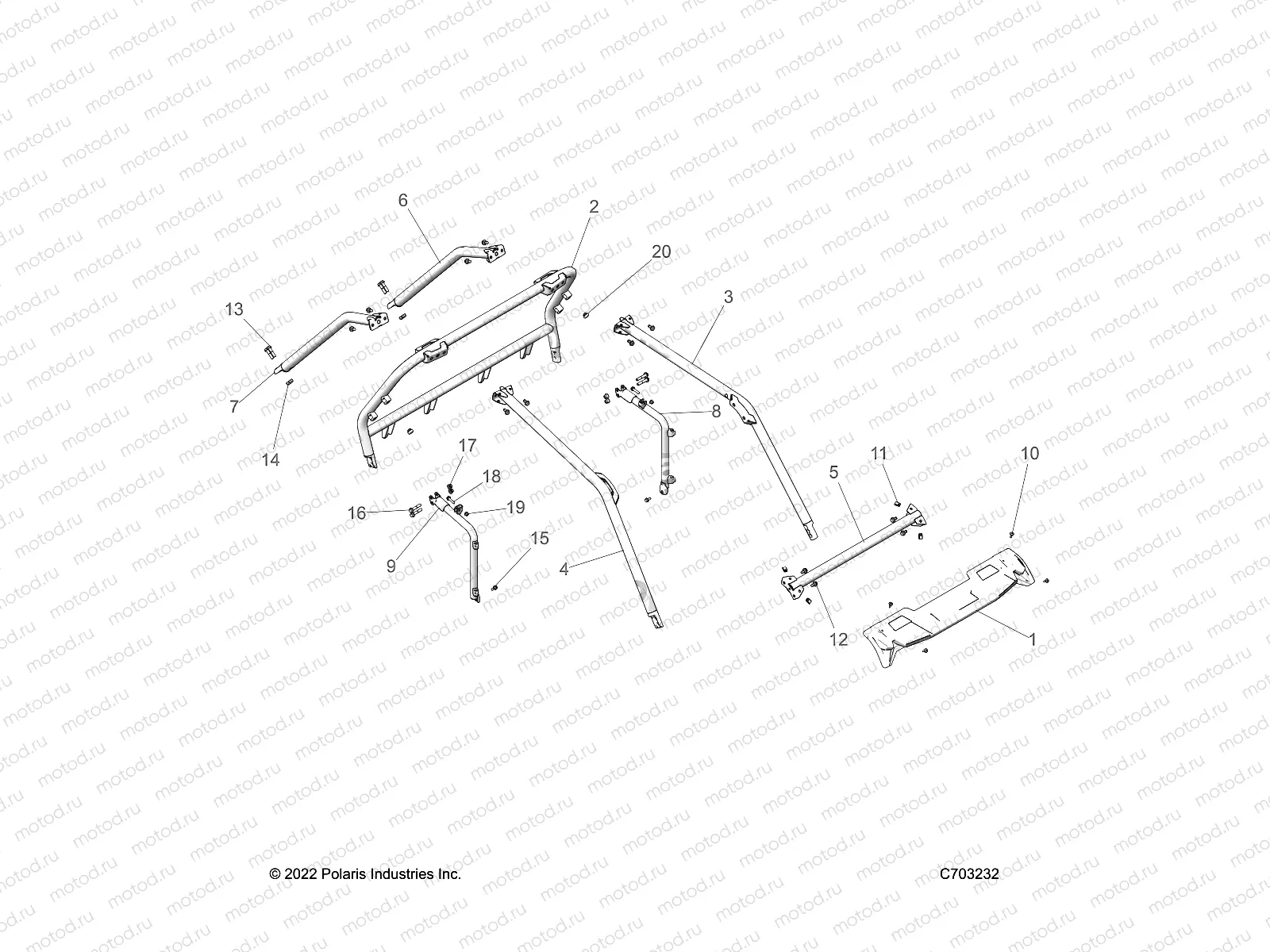 CHASSIS | CHASSIS, CAB FRAME - Z23NAE99FR/SCR/FR (C703232)