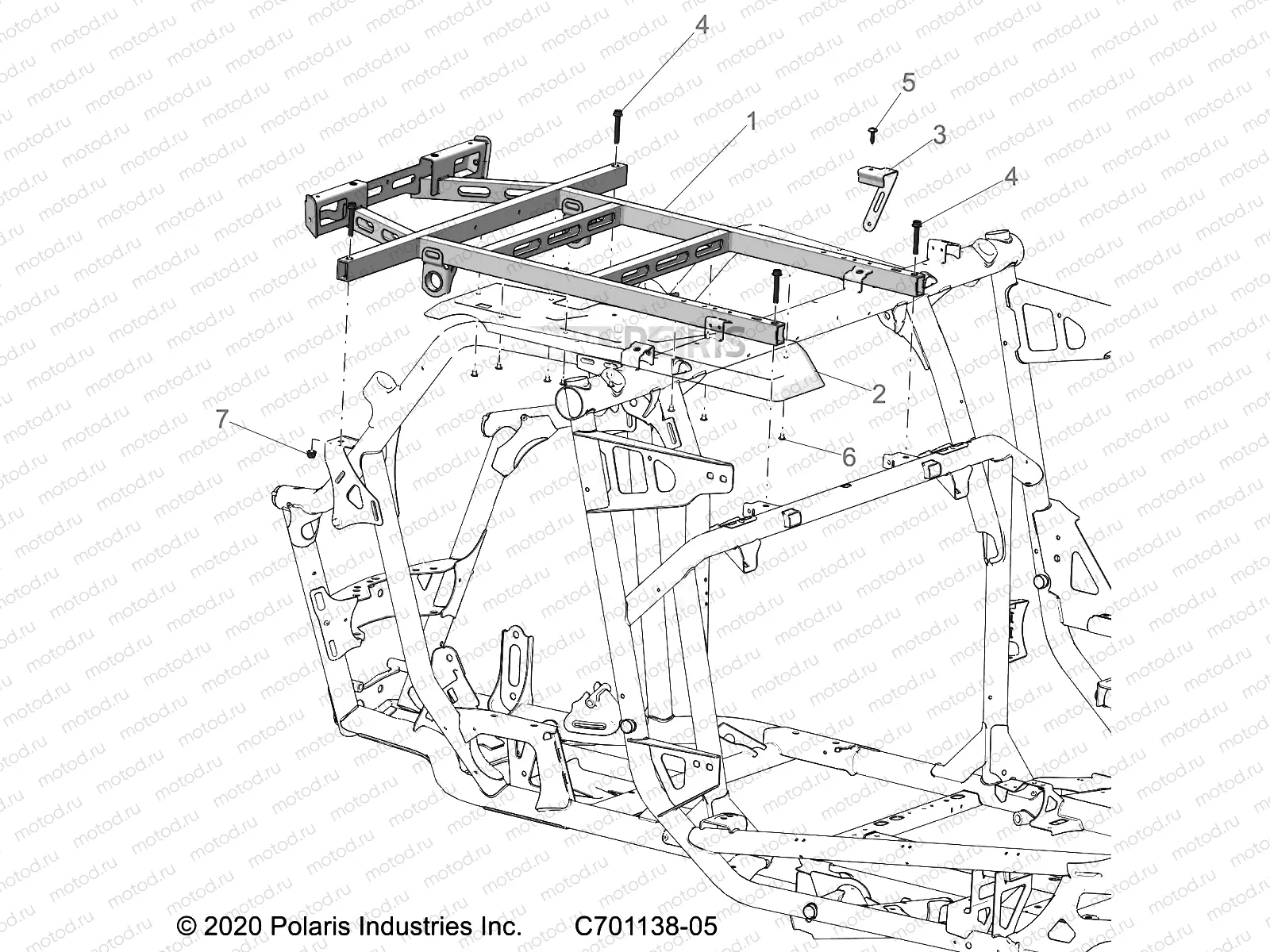 CHASSIS | CHASSIS, CARGO BOX MOUNTING AND RELATED - Z23RMC2KAJ/BJ (C701138-05)