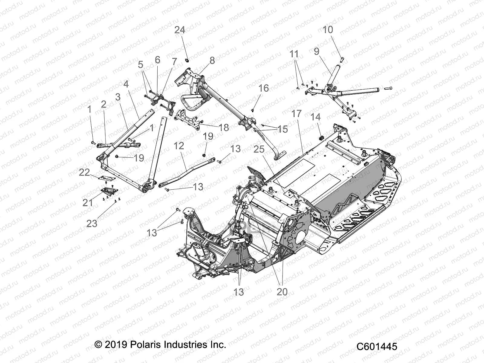 CHASSIS | CHASSIS, CHASSIS ASM. and OVER STRUCTURE - S20DCH8RS ALL OPTIONS (C601445)