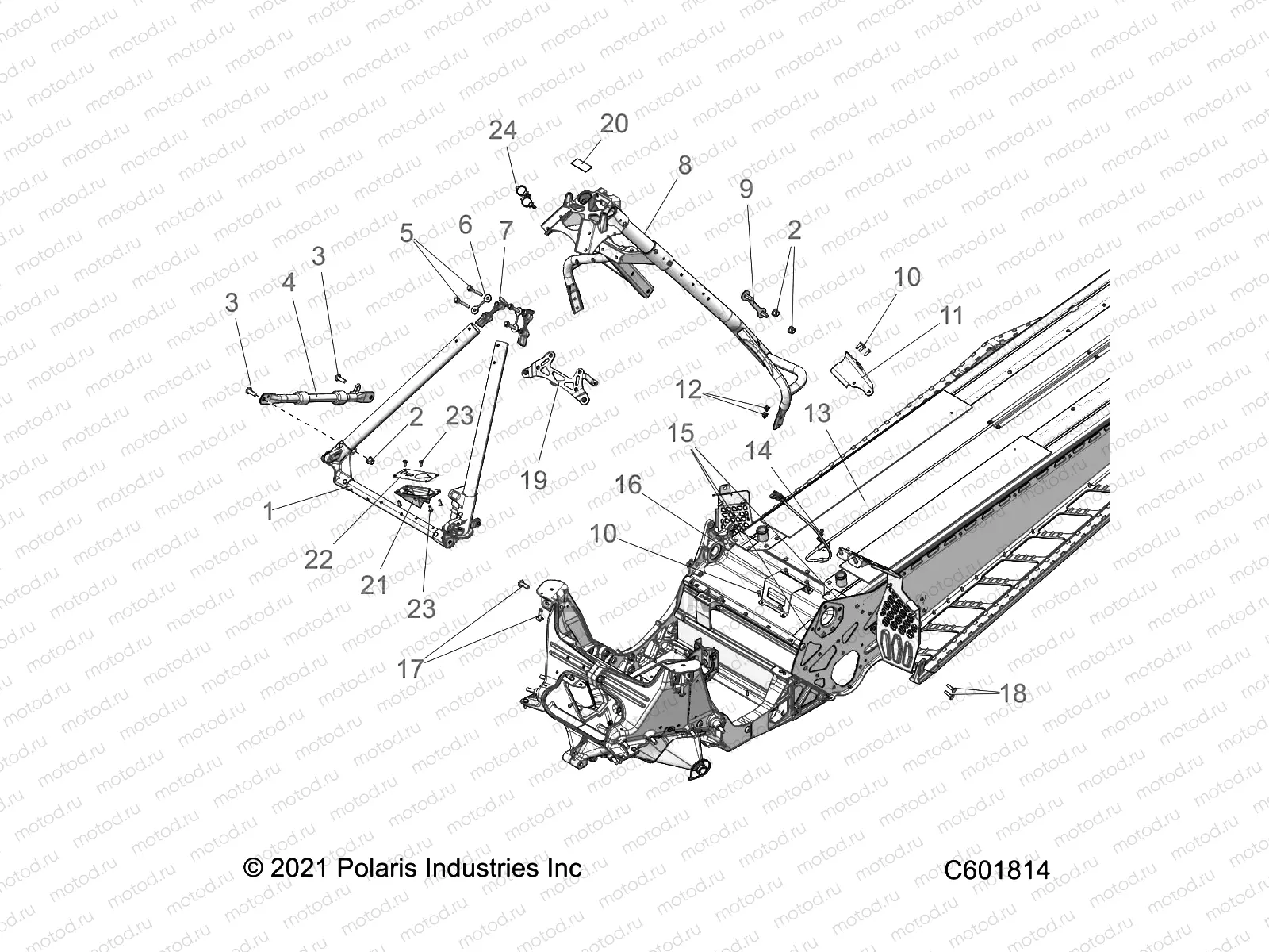 CHASSIS | CHASSIS, CHASSIS ASM. and OVER STRUCTURE - S22EFA8RS/EFB8RS ALL OPTIONS (601006C)