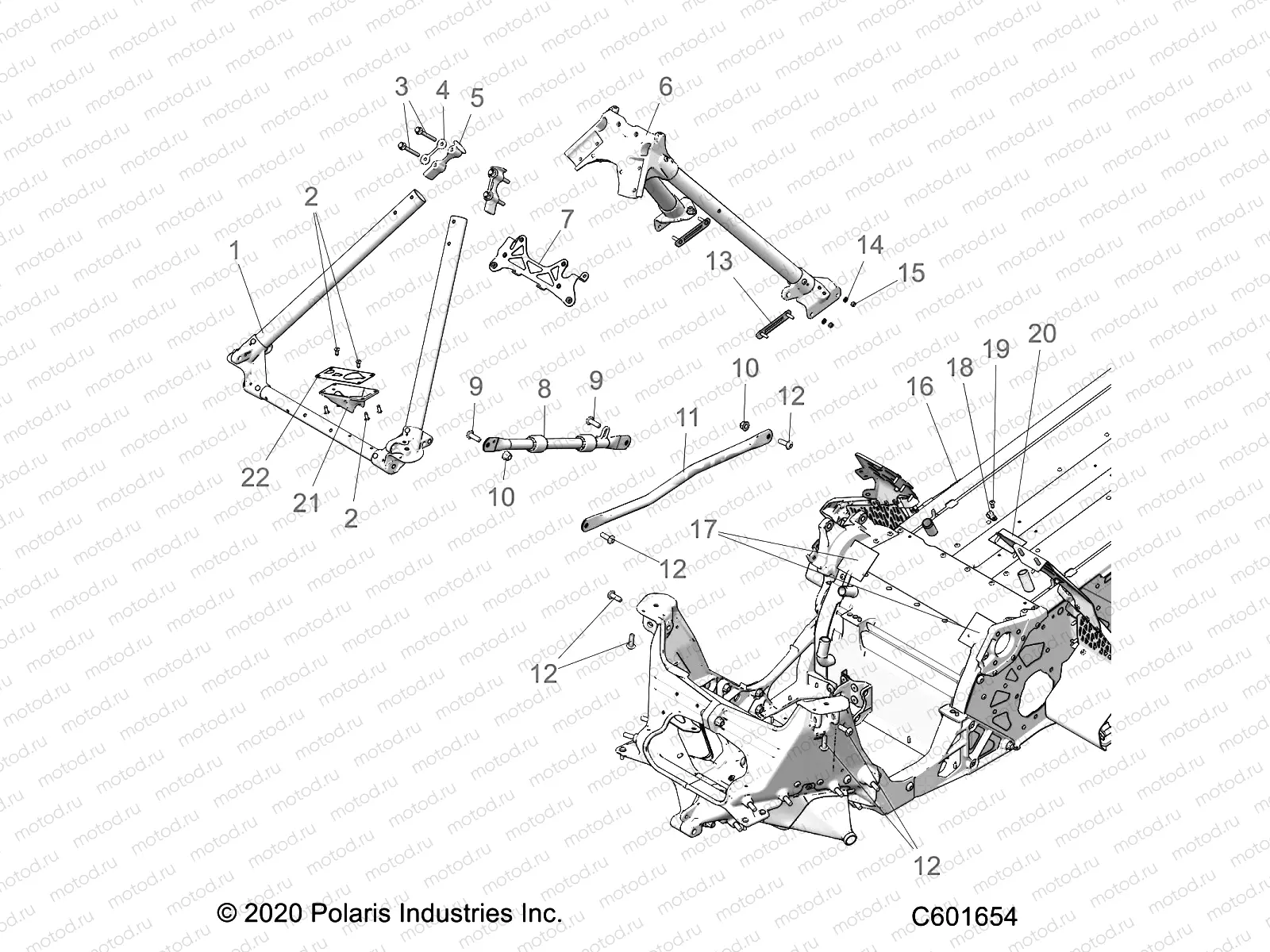 CHASSIS | CHASSIS, CHASSIS ASM. and OVER STRUCTURE - S22TDE8RS ALL OPTIONS ALL OPTIONS (C601654)