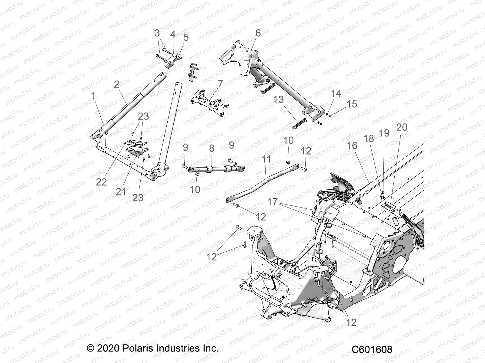 CHASSIS | CHASSIS, CHASSIS ASM. and OVER STRUCTURE - S22TKV6RS ALL OPTIONS (C601608)