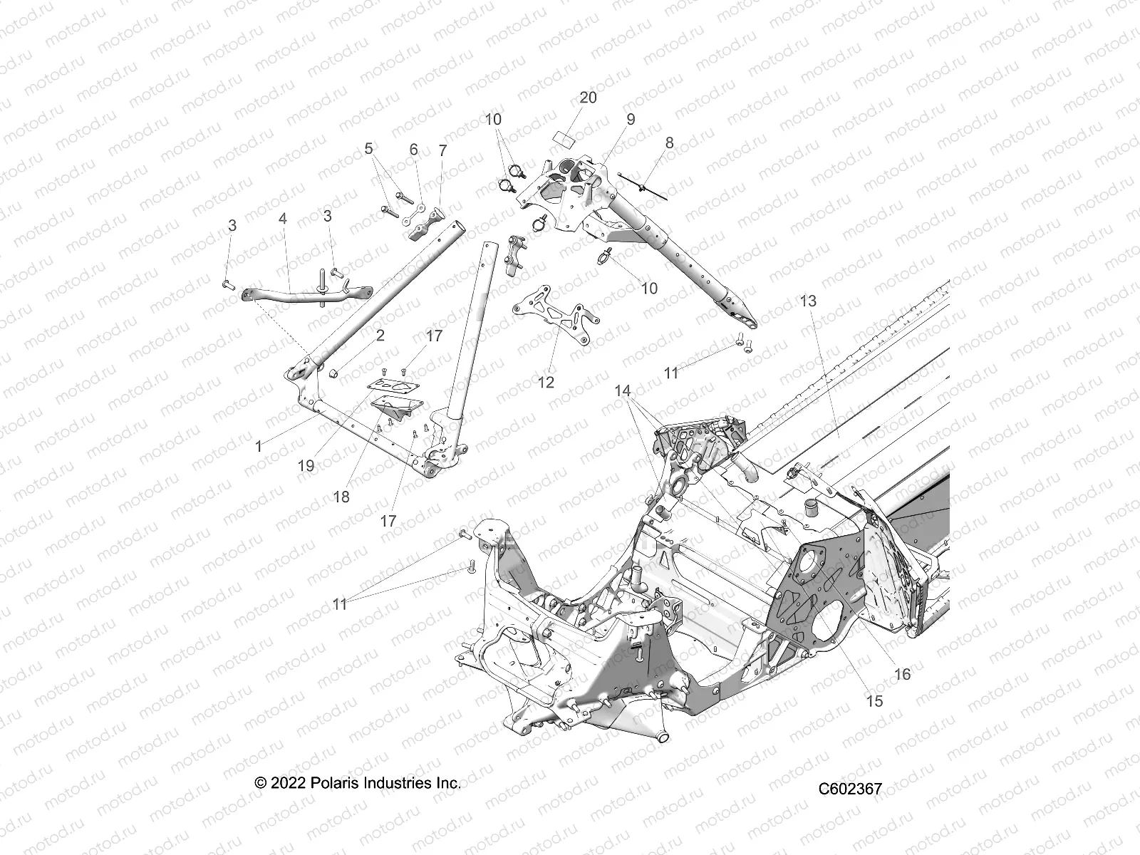 CHASSIS | CHASSIS, CHASSIS ASM. and OVER STRUCTURE - S23TFM8MS (C602367)