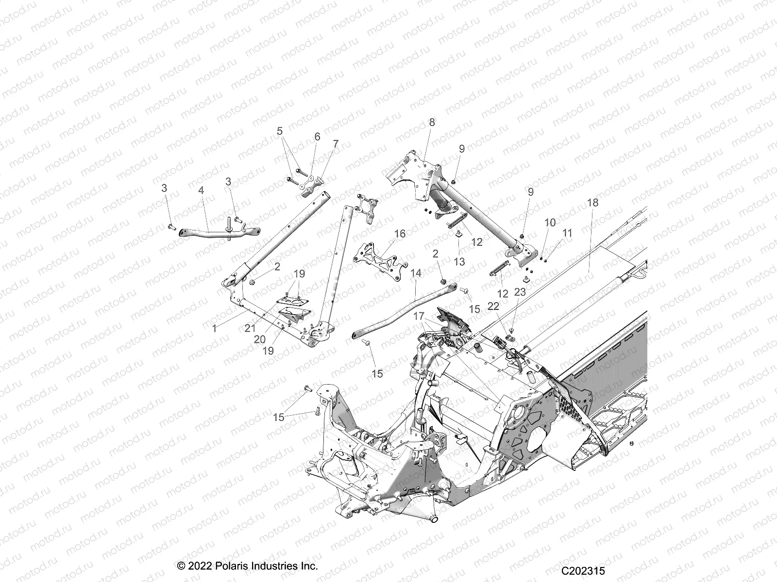 CHASSIS | CHASSIS, CHASSIS ASM. and OVER STRUCTURE - S23TLC8MS/8ME (C602315)