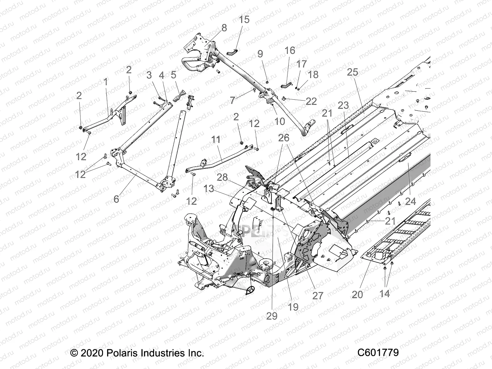 CHASSIS | CHASSIS, CHASSIS OVER STRUCTURE and RUNNING BOARDS - S23FJE9FS/9FE ALL OPTIONS (C601779)