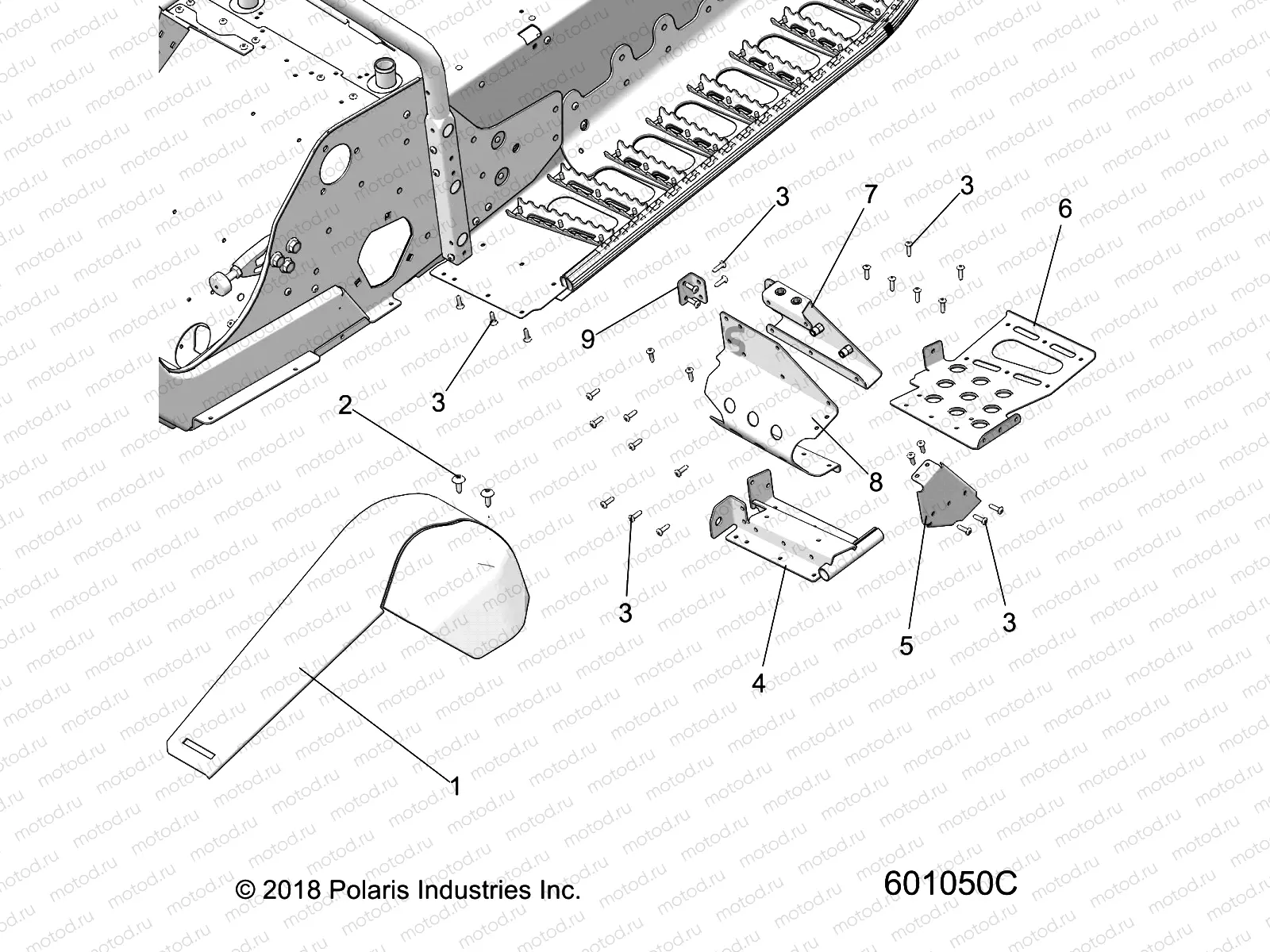 CHASSIS | CHASSIS, FOOTREST-LH and CLUTCH GUARD - S120MDX6JSA/6JEA (601050C)