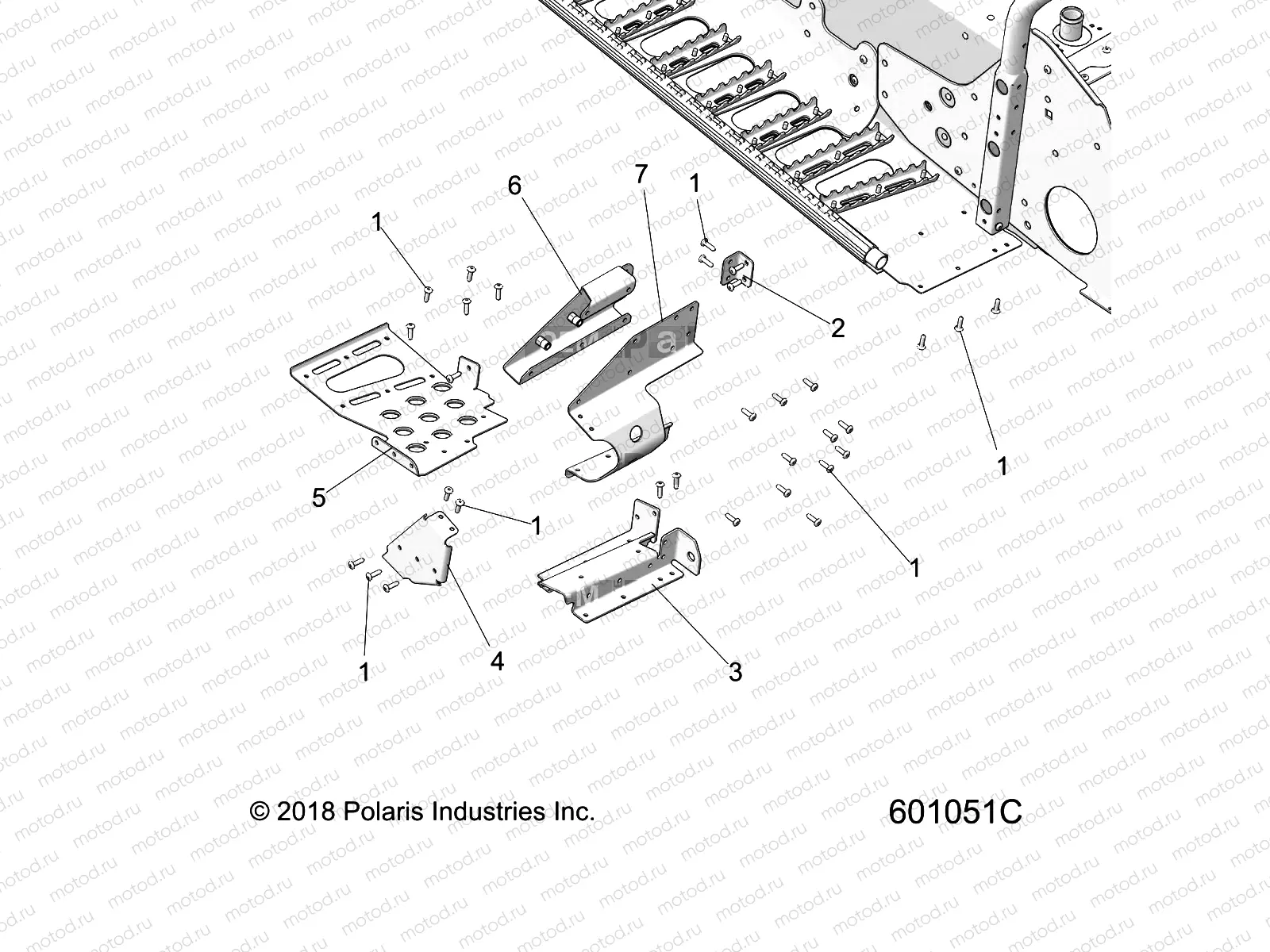 CHASSIS | CHASSIS, FOOTREST-RH - S22MDX6DSA/6DEA (601051C)