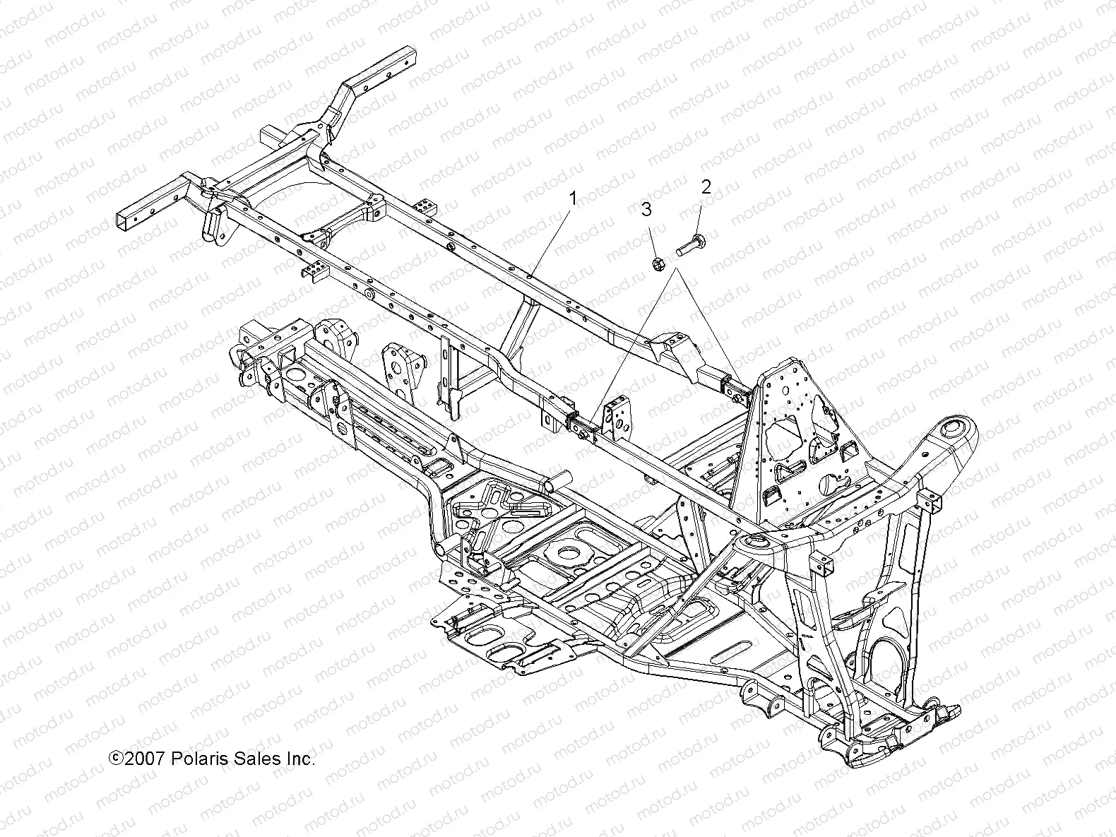 CHASSIS | CHASSIS, FRAME - A08TN76AA/AQ (49ATVFRAME08SPX25)