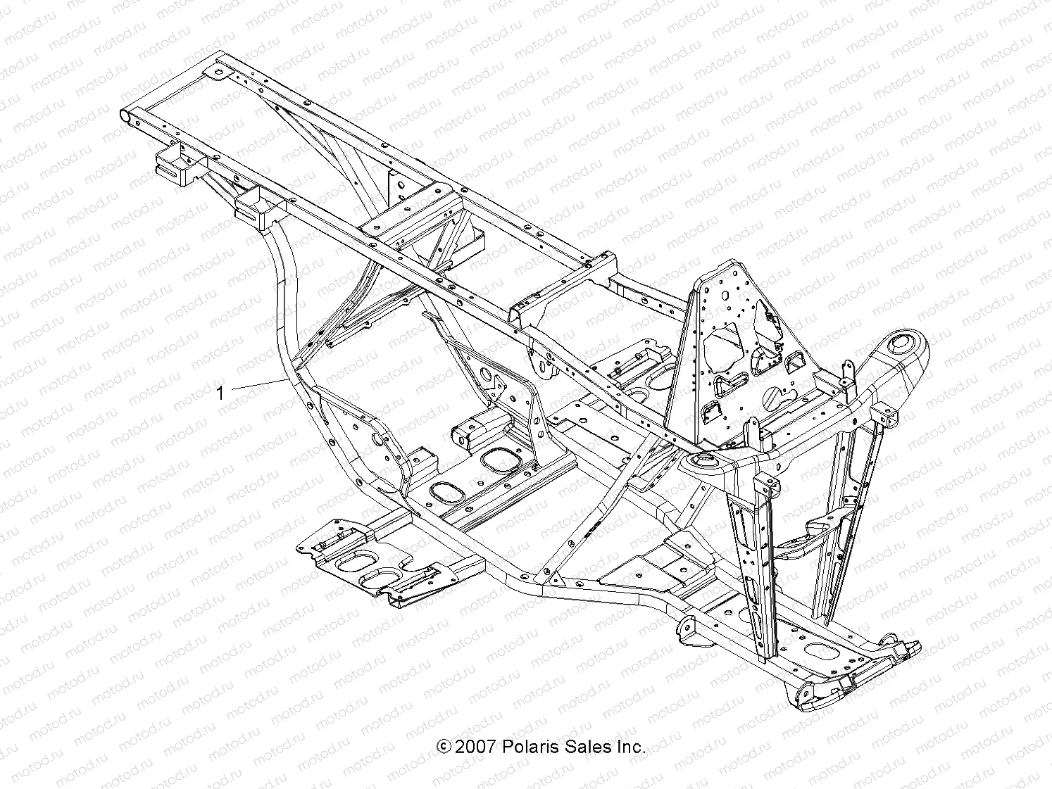CHASSIS | CHASSIS, FRAME - A09BA32AA (49ATVFRAME08TB)