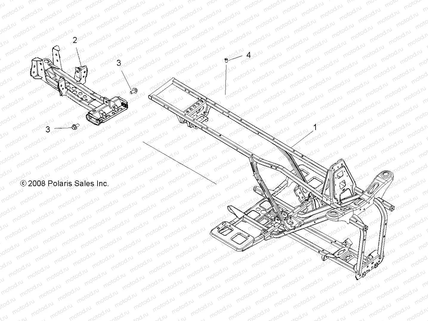 CHASSIS | CHASSIS, FRAME - A09LH27AX/AZ (49ATVFRAME09SP300)