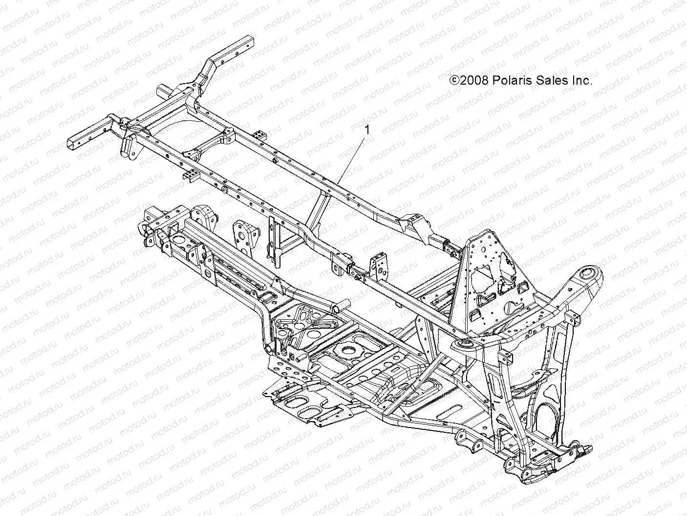 CHASSIS | CHASSIS, FRAME - A09TN50EA (49ATVFRAME09SPX2500QD)