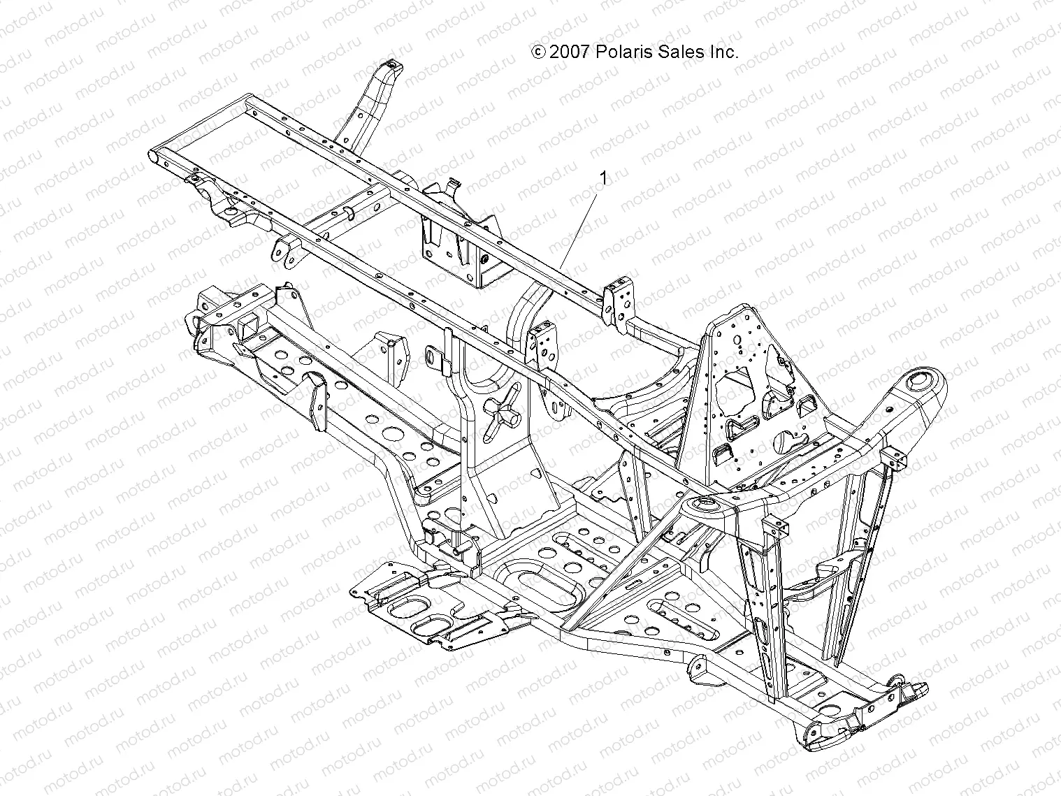 CHASSIS | CHASSIS, FRAME - A10MH50FX/FF (49ATVFRAME08SP500)