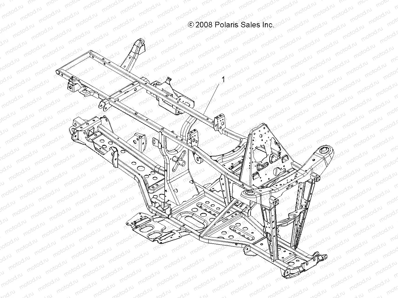 CHASSIS | CHASSIS, FRAME - A10MN50ET (49ATVFRAME09SP500TR)
