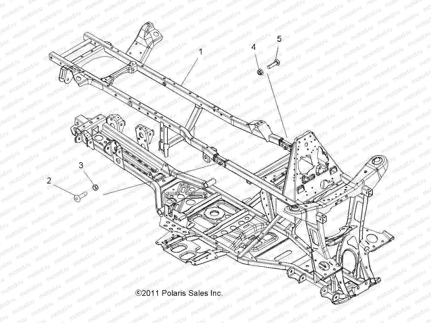 CHASSIS | CHASSIS, FRAME - A11DH50FX (49ATVFRAME11SPTRG500I)