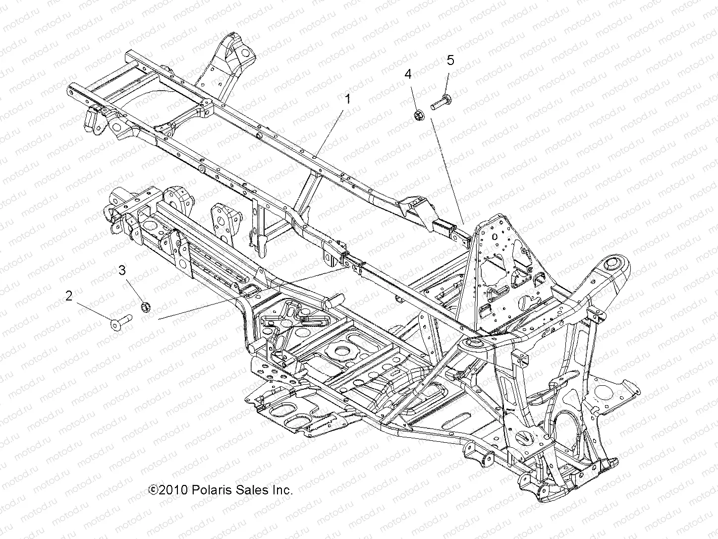 CHASSIS | CHASSIS, FRAME - A12DH50AX/AZ (49ATVFRAME11SPTRG500)