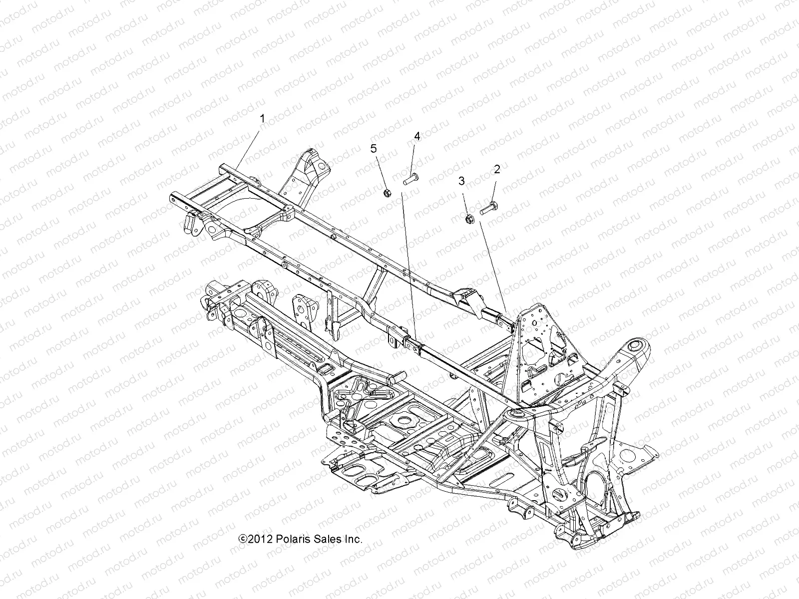 CHASSIS | CHASSIS, FRAME - A13DH50AX/AZ (49ATVFRAME13SPTRG500)