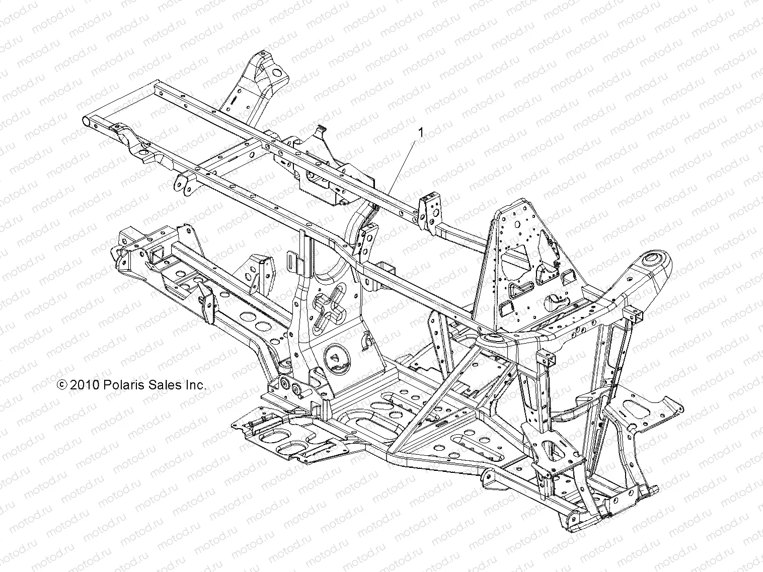 CHASSIS | CHASSIS, FRAME - A13MH50TD (49ATVFRAME11SP500)