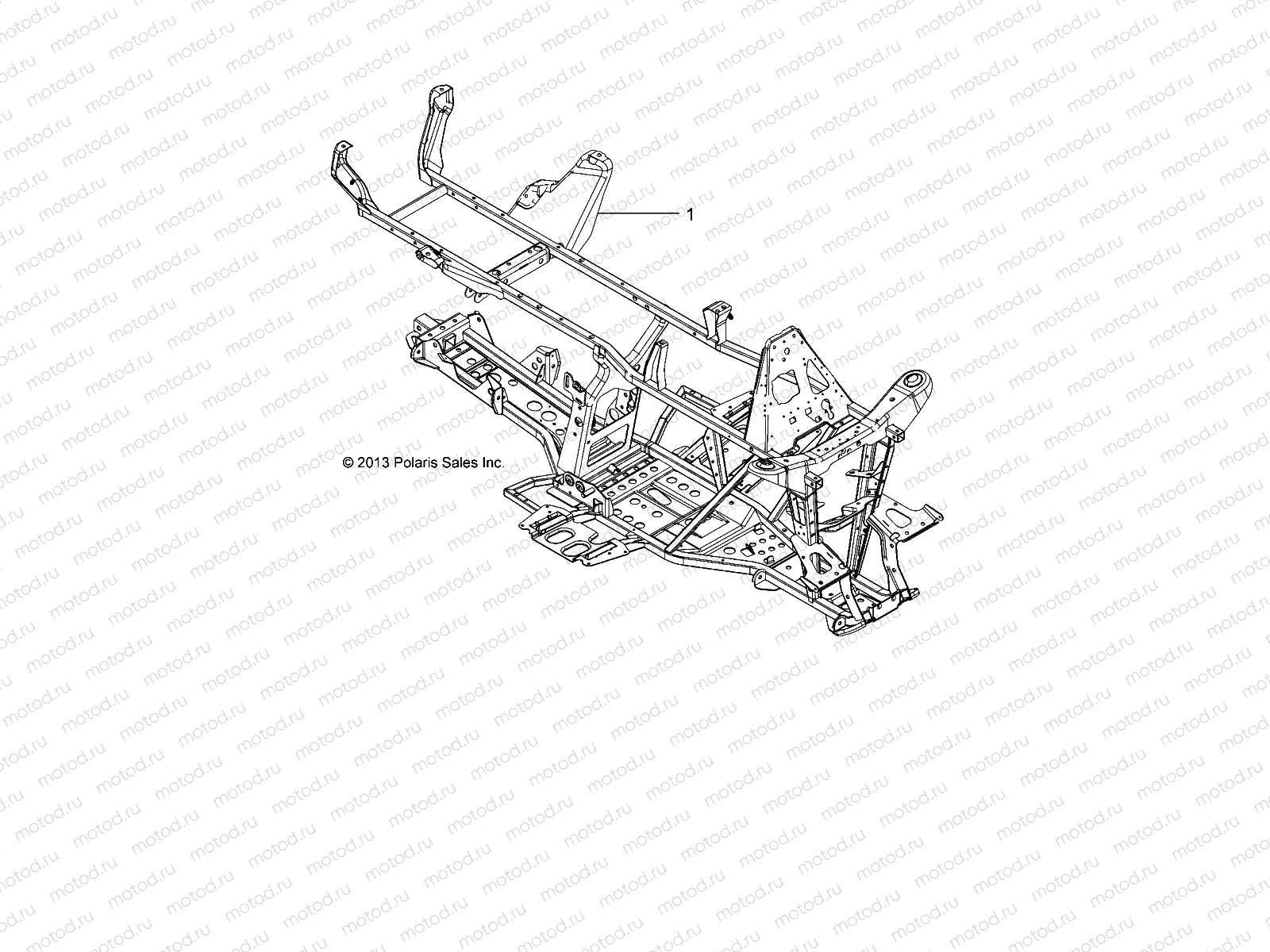 CHASSIS | CHASSIS, FRAME - A14MH57TD (49ATVFRAME14SP570)