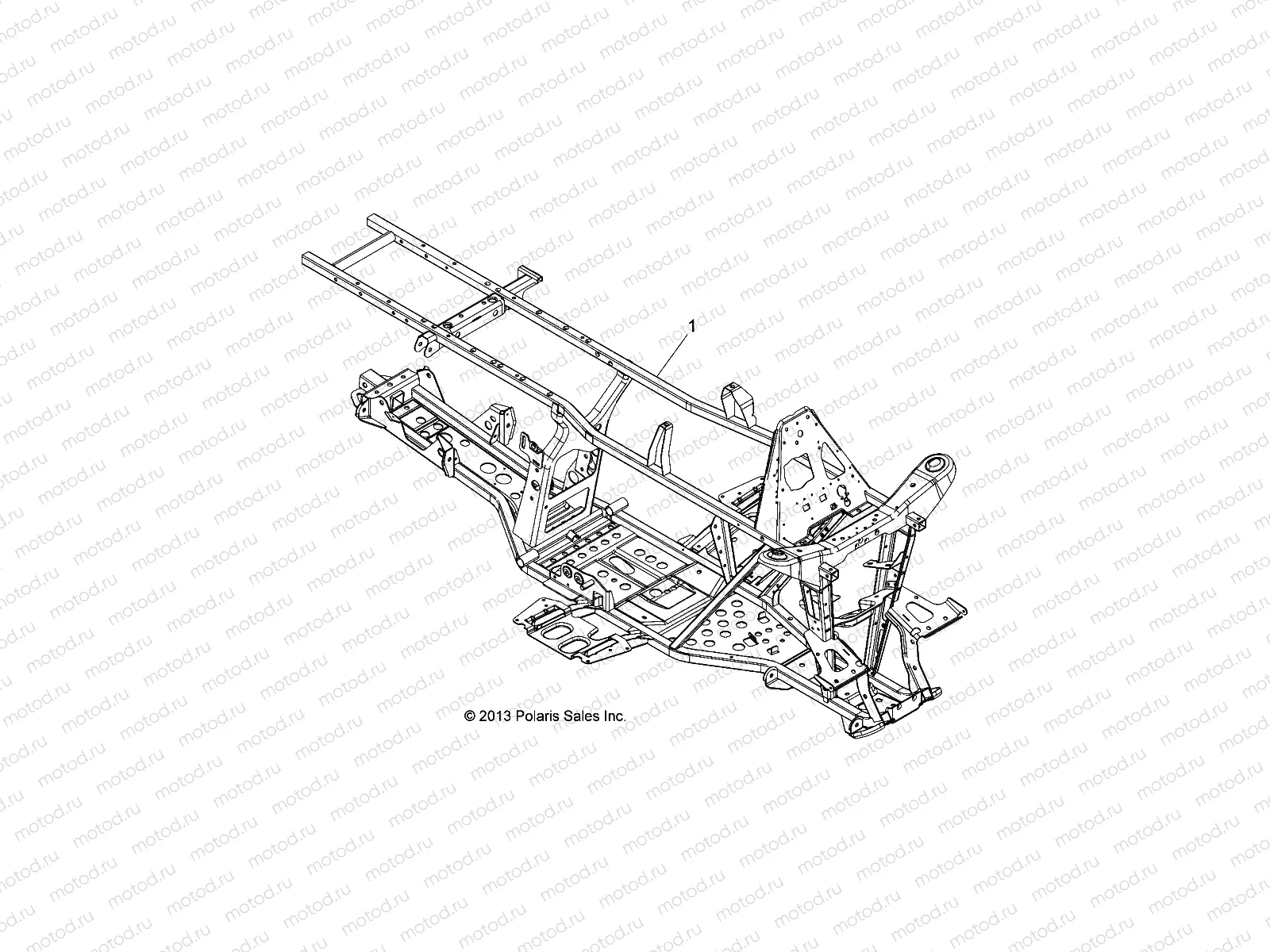 CHASSIS | CHASSIS, FRAME - A14MX5ETH (49ATVFRAME14570UTE)