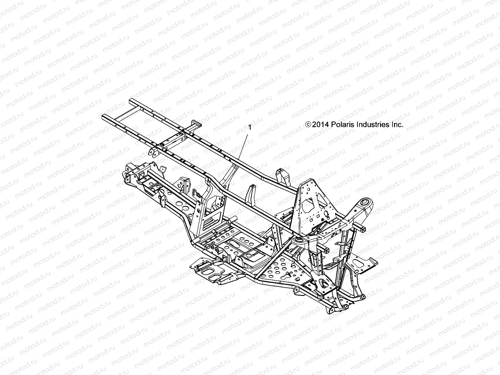CHASSIS | CHASSIS, FRAME - A15SUH57AH (49ATVFRAME15UTE)