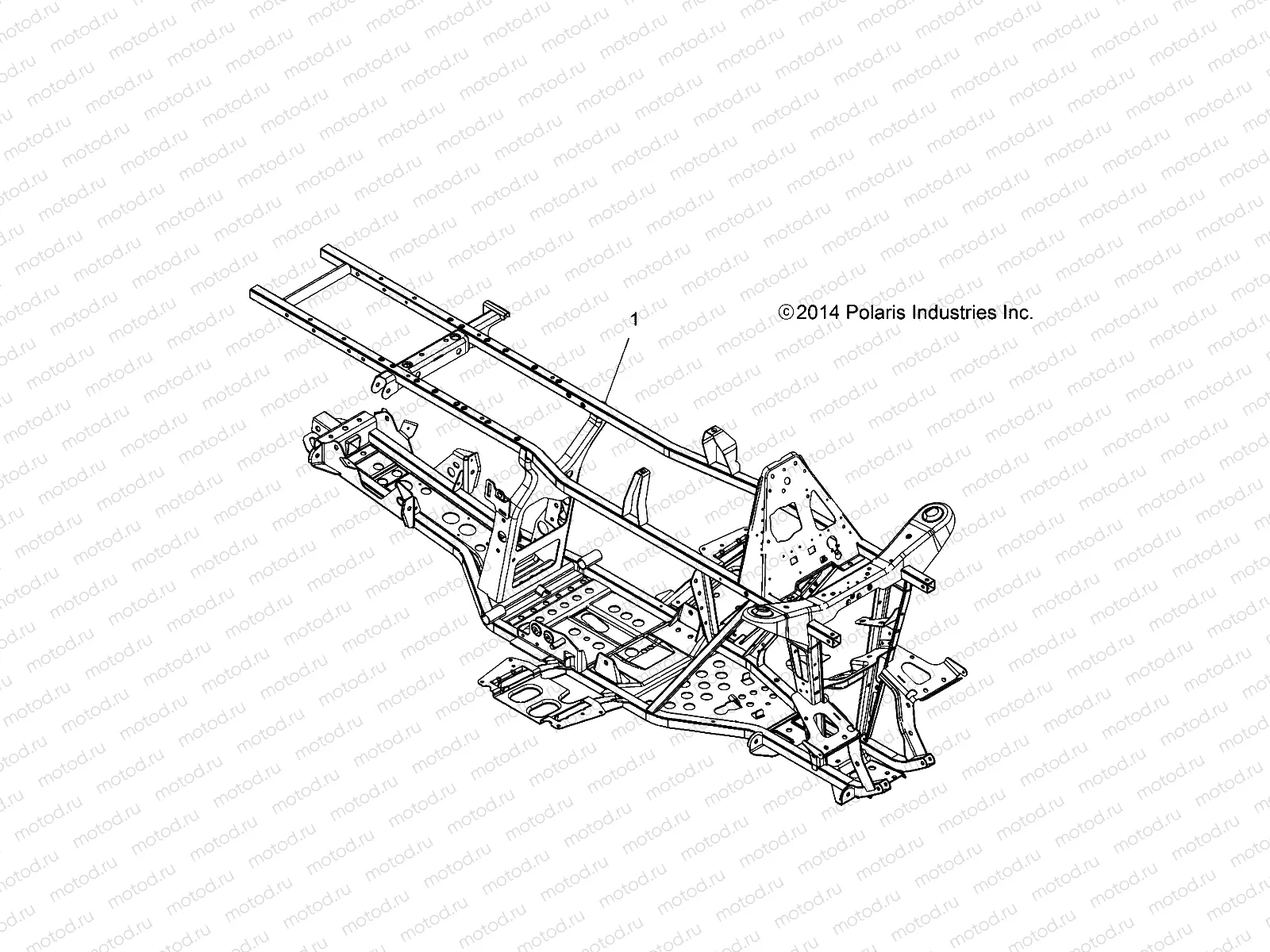 CHASSIS | CHASSIS, FRAME - A15SWE57FA (49ATVFRAME15570X2)