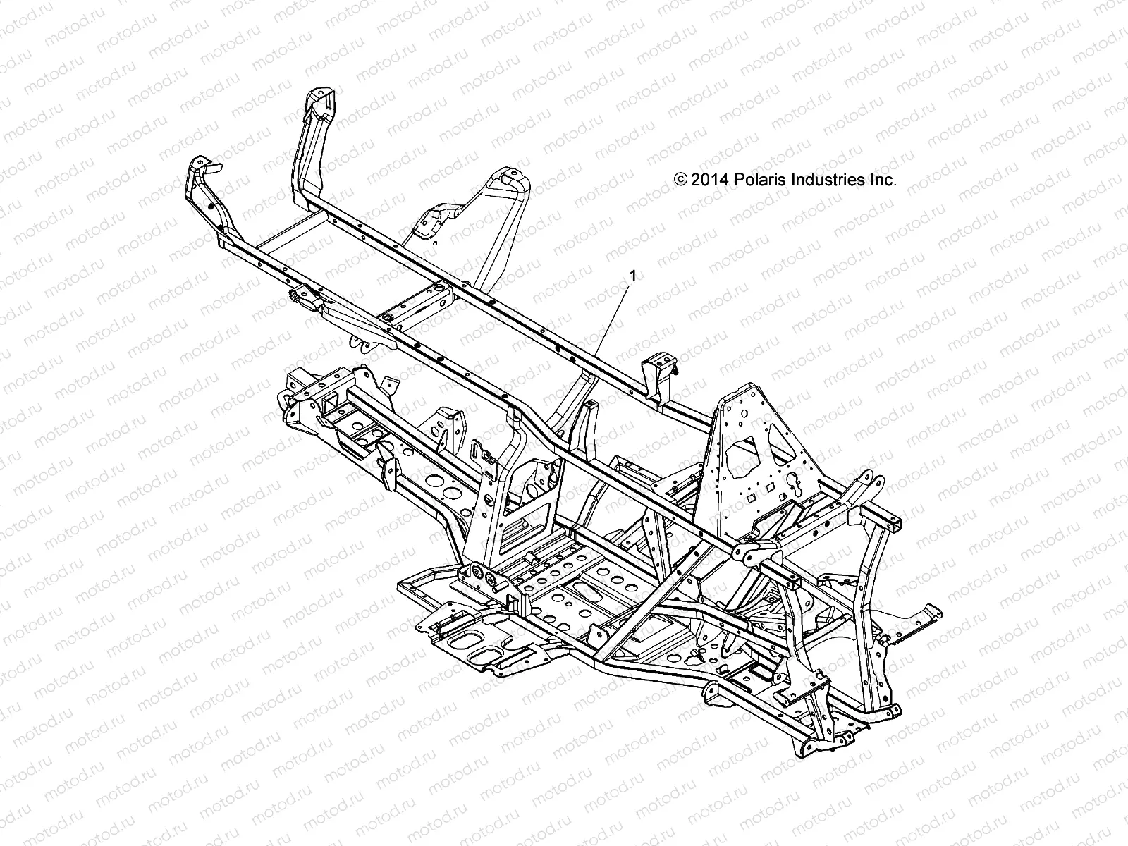 CHASSIS | CHASSIS, FRAME - A16SHE57NM (49ATVFRAME15570SP)