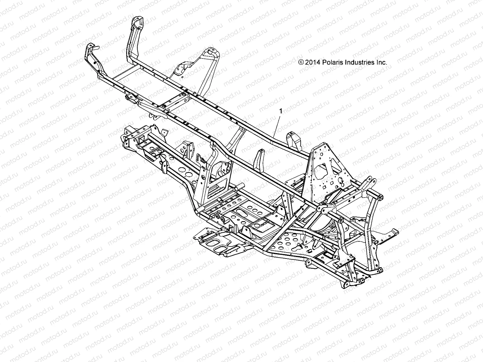 CHASSIS | CHASSIS, FRAME - A16SJE57AB (49ATVFRAME1570SPTR)