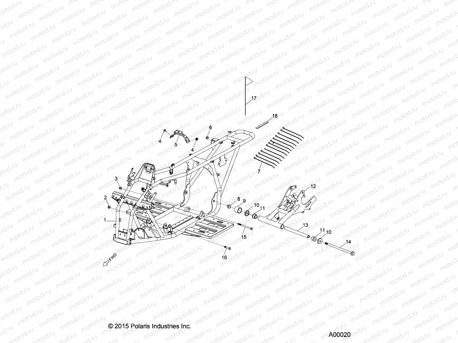 CHASSIS | CHASSIS, FRAME - A18YAK11N4/N6/B4/B6 (A00011)