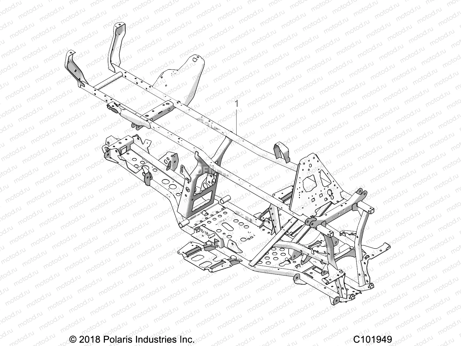 CHASSIS | CHASSIS, FRAME - A19SDE57F1/SDA57F1 (C101949)