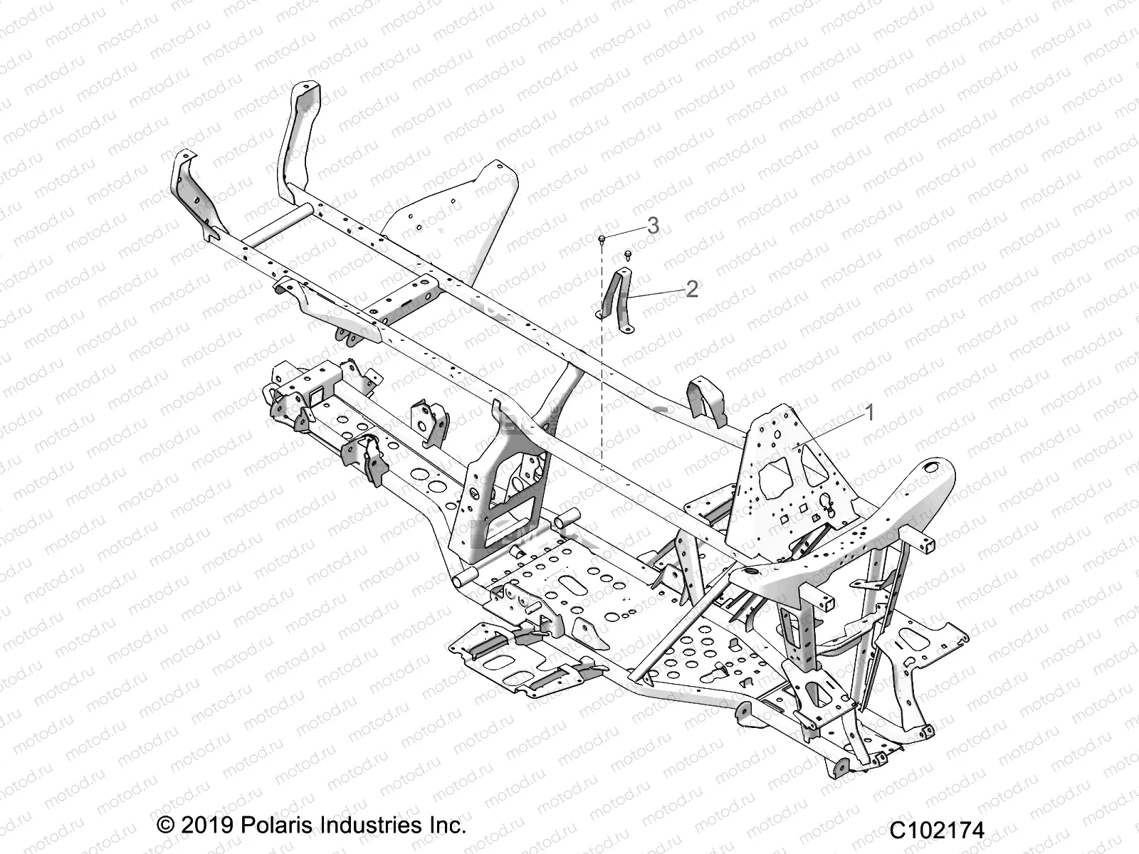 CHASSIS | CHASSIS, FRAME - A23SDS57C4 (C102174)