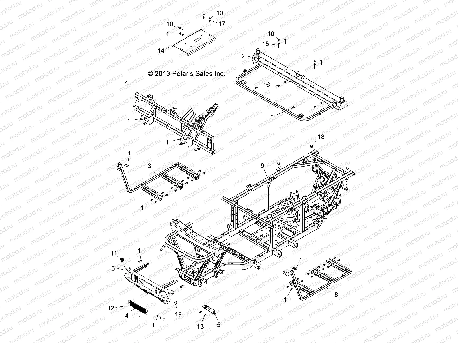 CHASSIS | CHASSIS, FRAME and FRONT BUMPER -  L14U2AAEFA/VEFA/PEFA (49LEVBUMPER14EM)
