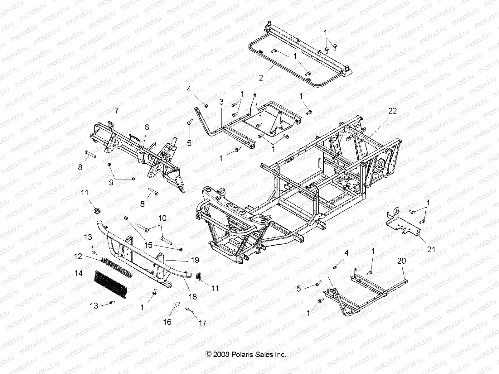 CHASSIS | CHASSIS, FRAME and FRONT BUMPER - R09RB50AF (49RGRCHASSIS095002X4)