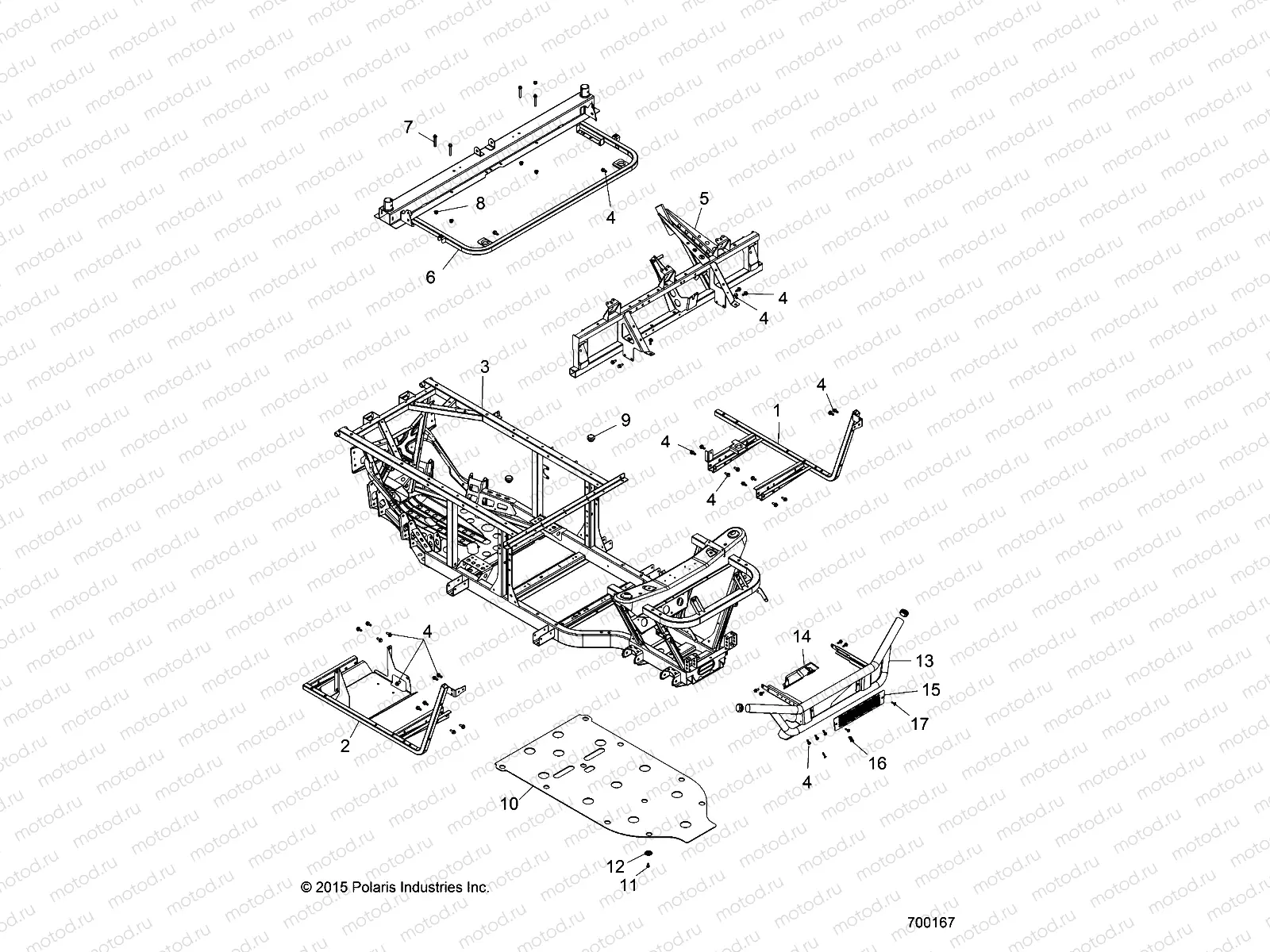 CHASSIS | CHASSIS, FRAME and FRONT BUMPER - R15RMA57AA/AR/AZ/AC/LA/H57AR (700167)