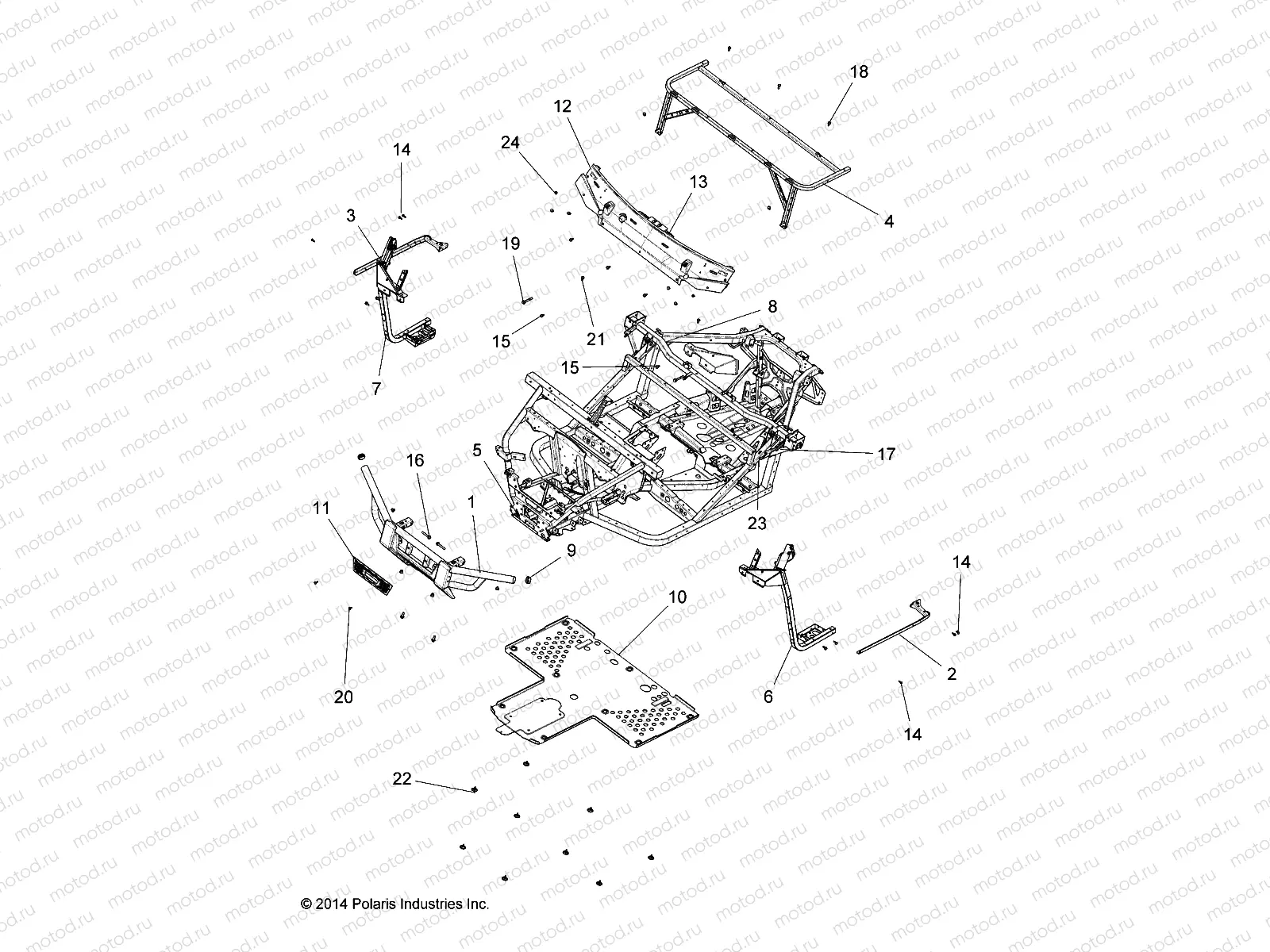 CHASSIS | CHASSIS, FRAME and FRONT BUMPER - R15RTAD1FA (49RGRCHASSIS151KDSL)